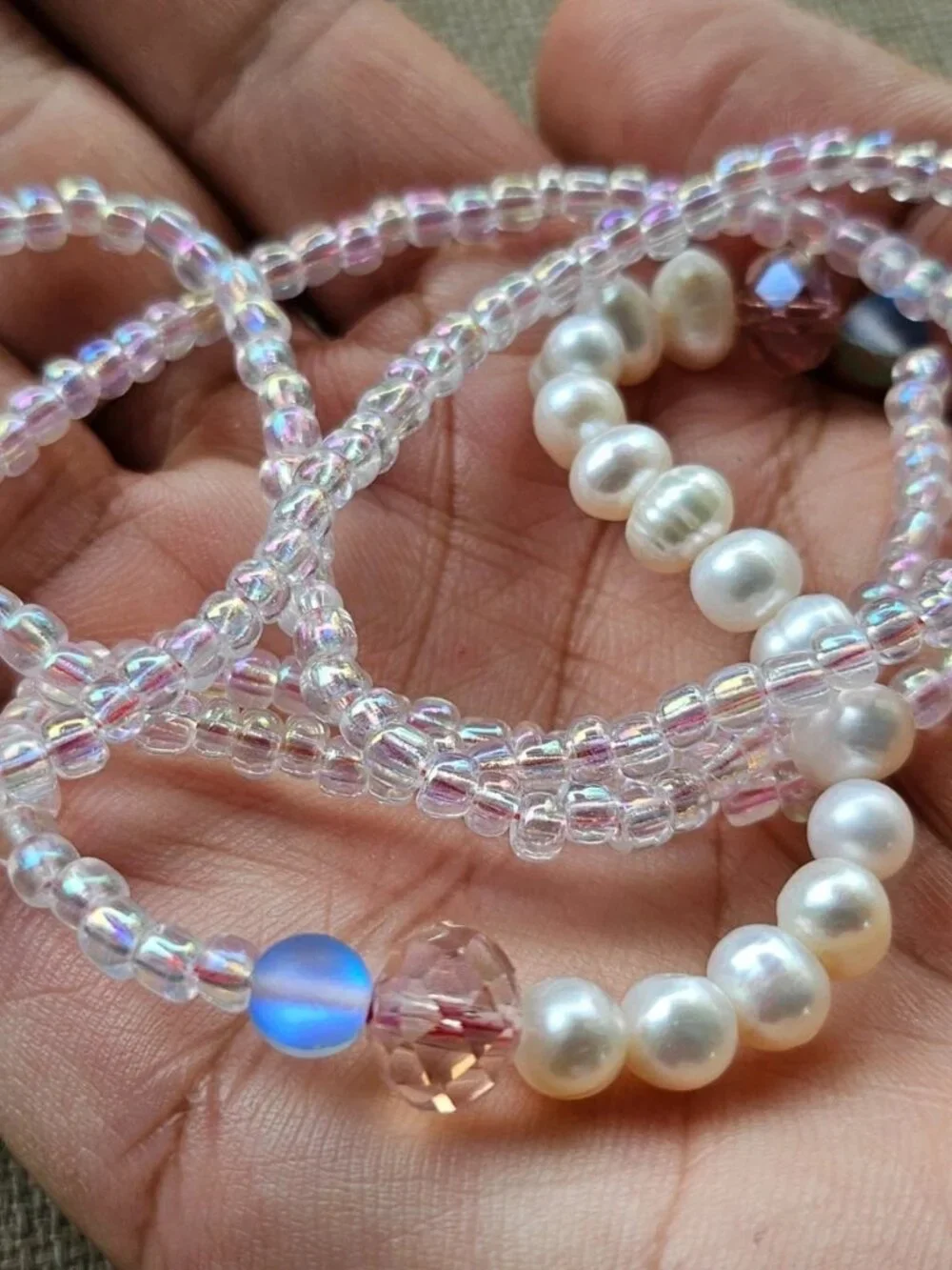 Women Necklace Beaded Faux Pearl Fashion Jewelry Long Necklace Unbranded